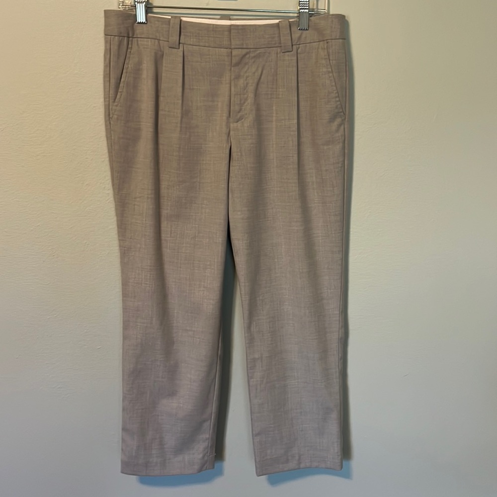GAP Cropped Ankle Dress Pants in Light Taupe